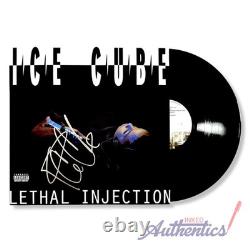 Disque vinyle LP Lethal Injection signé et autographié par Ice Cube, authentifié PSA/DNA