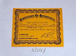 Disque vinyle LP signé d'Eric Clapton autographe E. C. Was Here certificat d'authenticité inclus