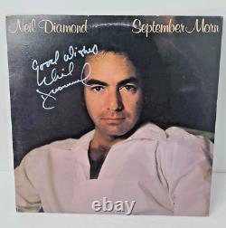 Disque vinyle LP signé de Neil Diamond, Autographe, September Morn, sans certificat d'authenticité