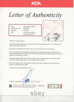 Disque vinyle LP signé de Turnstile GLOW ON authentifié par PSA/DNA