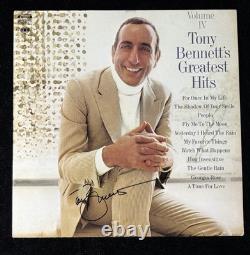 Disque vinyle LP signé par Tony Bennett avec certificat d'authenticité BAS - Plus grands succès