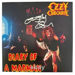 Disque vinyle de l'album Diary Of A Madman signé par Ozzy Osbourne, autographe JSA COA