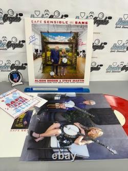 Disque vinyle signé et autographié par Steve Martin et Alison Brown - Beckett COA bas<br/>