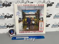 Disque vinyle signé et autographié par Steve Martin et Alison Brown - Beckett COA bas<br/>