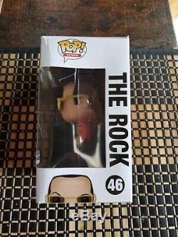 Dwayne The Rock Johnson A Signé Autographié Wwe 46 Funko Pop W Coa