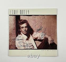 Eddie Money & Ronnie Spector Rare Signé Autographié Vinyl Lp Record Cover Bas