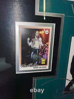 Eddie Van Halen David Lee Roth Album Autographié Vinyle Lp Guitare Encadré Jsa Coa