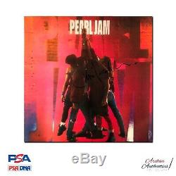 Eddie Vedder Pearl Jam Ten Signé Vinyl Lp Psa / Adn Coa