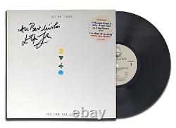 Elton John A Signé Too Low Pour Zero Autographied Vinyl Album Lp