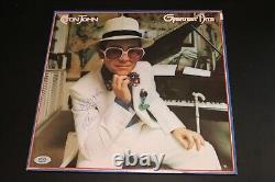 Elton John a signé un enregistrement vinyle LP des plus grands succès avec une autographe PSA DNA