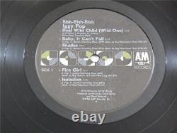 Enregistrement de musique ROCK PUNK VINTAGE ALBUM d'IGGY POP avec signature autographe sur vinyle LP.