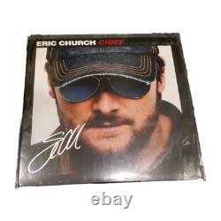 Eric Church Étoile Légendaire de la Country Vinyle Album CHIEF Signé Autographié