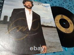 Eric Clapton Autographe Vinyl 7' Holy Mother 45t Signé Live Reptile Tour 2001