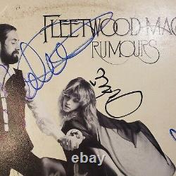 Fleetwood Mac Rumeurs Dédicacé Stevie Nicks Tous Les 5 Rumeurs Vinyl Lp Album Coa