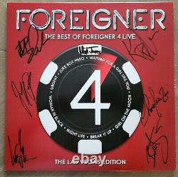 Foreigner Band Signed Album En Vinyle Autographié Best Of Vegas Edition Jones Hansn