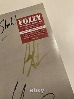 Fozzy Voulez-vous Commencer Un Disque De Vinyle De Guerre Autographié Chris Jericho Signé
