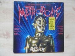 Freddy Mercury Queen & Giorgio Moroder Signé Lp-cover Metropolis Vinyle