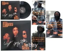 Fugees ont signé l’album The Score, épreuve, disque vinyle autographe de Lauryn, Pras, Wyclef