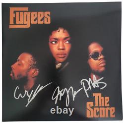 Fugees ont signé l’album The Score, épreuve, disque vinyle autographe de Lauryn, Pras, Wyclef