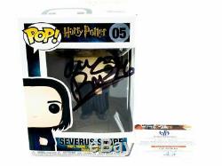 Funko Pop 5 Severus Rogue Signé Par Alan Rickman Coa