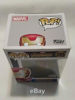 Funko Pop! Avengers Iron Man # 285 Signe Stan Lee Robert Downey Jr. Coa Rare