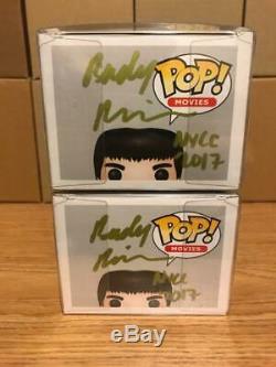 Funko Pop Bruce Lee Set 218 & 219 Nycc Rudy Ramirez Exclusif Signé