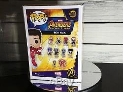 Funko Pop Marvel Iron Man Avengers Signé Par Robert Downey Jr