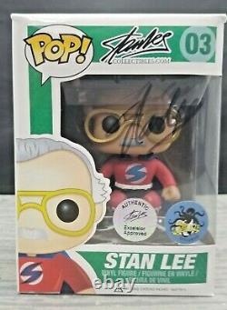 Funko Pop! Stan Lee #3 Comikaze Exclusive Signé Par Stan Lee Excelsior Approuvé
