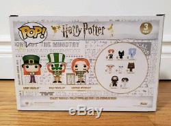 Funko Pop! Weasley 3 Pack Eccc Exclusif Signé Autographié Harry Potter Figure