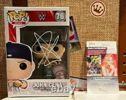 Funko Pop Wwe 76 John Cena Signé Autographe Avec Authentification Jsa + Hard Stack