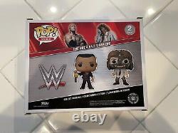 Funko Wwe The Rock And Mankind 2 Pack Walmart Exclusive Signed Auto Inscription
