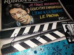 Gainsbourg Autographe Lp Vinyl Musiques De Films Signated Live Ticket Concert 1988