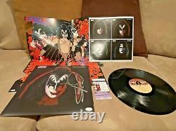 Gene Simmons Signé Kiss Solo 1978 2014 Réédition Album Lp Record Vinyl Jsa V73423
