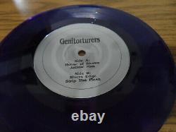 Genitorturers Vinyl Signé/autographié 45 De Gen. Maison De Chambre + 3 Purple Vinyl