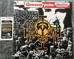 Geoff Tate SIGNÉ Queensryche OPERATION MINDCRIME Vinyle JSA COA LP Autographié