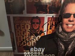 George Thorogood Disque Vinyle Autographié Rare en Personne Bad to the Bone