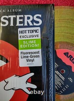Ghostbusters Slime Lime Green Couleur Vinyl Lp Autographé Signé Ernie Hudson Sgc