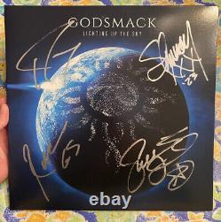 Godsmack Signé Autographié Allumer Le Ciel Vinyle Record Sully Erna +3 Rare
