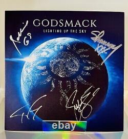 Godsmack Vinyle Album Signé Autographié Lighting Up The Sky Sully Erna +3