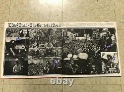 Grateful Dead Signé En Direct Vinyl Lp Wd 1830 Pressage Allemand Autographié Garcia