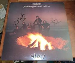 Groupe Northern Lights Southern signé dédicacé vinyle LP Rick Danko Levon Helm