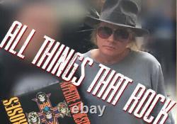 Guns N Roses Signé Album Axl Rose Autographié Vinyl Slash Duff Adler Jsa Cert