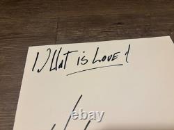 Haddaway signé et dédicacé, rare pochette de vinyle 12' What Is Love, en personne, légende