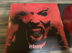 Halestorm Retour De La Mort Autographié Signé Vinyl Lp Ruby Rouge