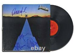 Halford Hill Downing Tipton Signé Judas Priest Point D'entrée Autographié Vinyle