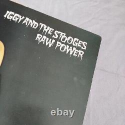 IGGY & THE STOOGES Raw Power LP vinyle album signé par Iggy Pop autographe vintage