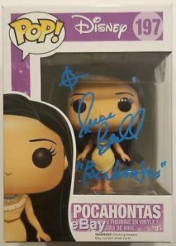 Irene Bédard Signé Disney Pocahontas Funko Pop! Bas Coa Autograph