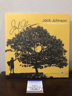 Jack Johnson Entre les rêves Vinyle enregistré signé LP PSA