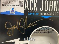 Jack Johnson Signé Autographié Nouveau Live Third Man Records Vinyl-beckett Bas Coa