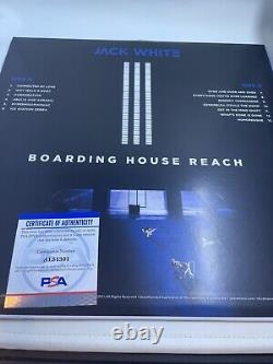 Jack White Signé Boarding House Reach Vinyl Psa/adn Coa Autographié Lp Record